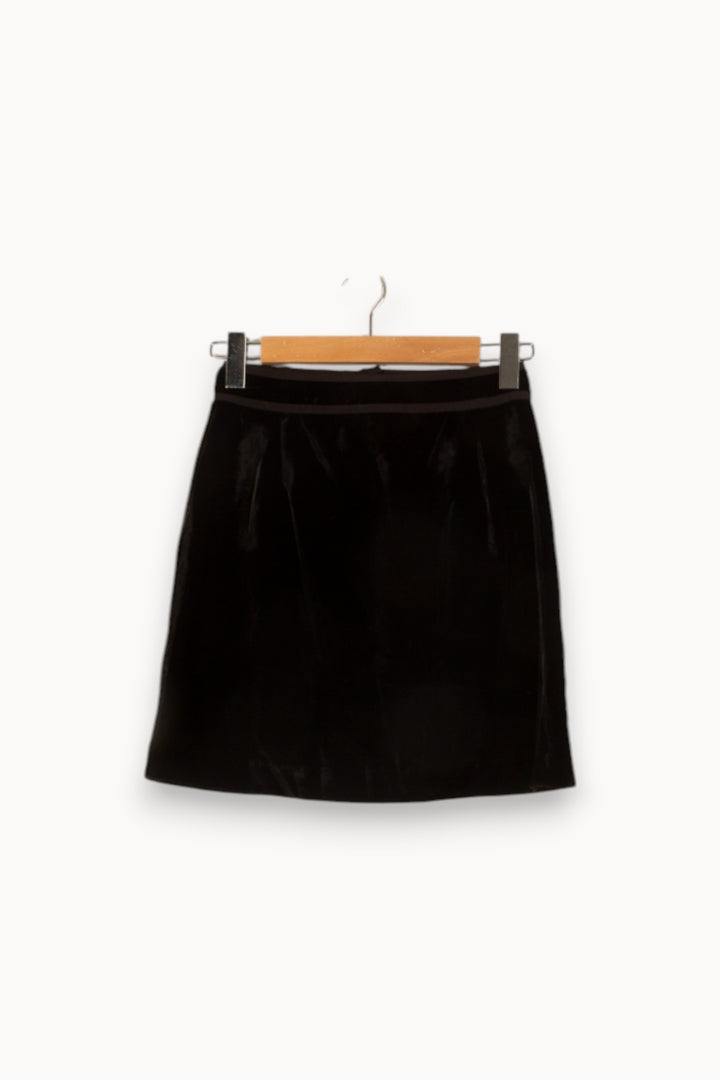 Jupe en velours noir - Taille S/36 de la marque Petite Mendigote | PARAD46911 - Vendu par Paradigme - Image 3