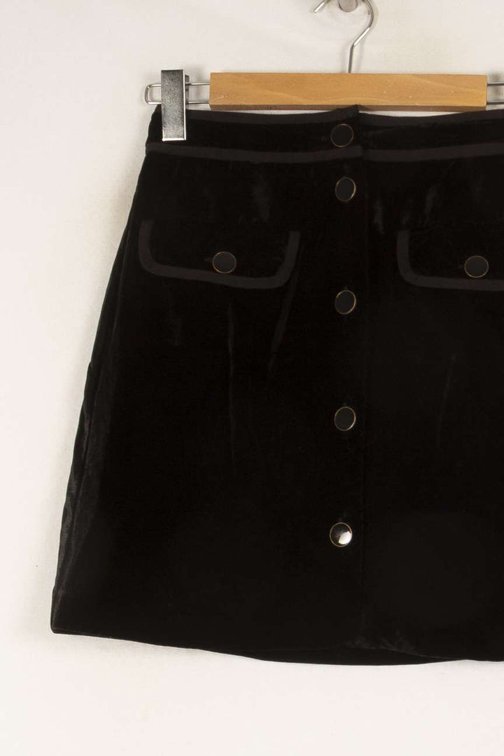 Jupe en velours noir - Taille S/36 de la marque Petite Mendigote | PARAD46911 - Vendu par Paradigme - Image 2