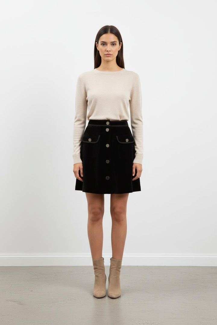 Jupe en velours noir - Taille S/36