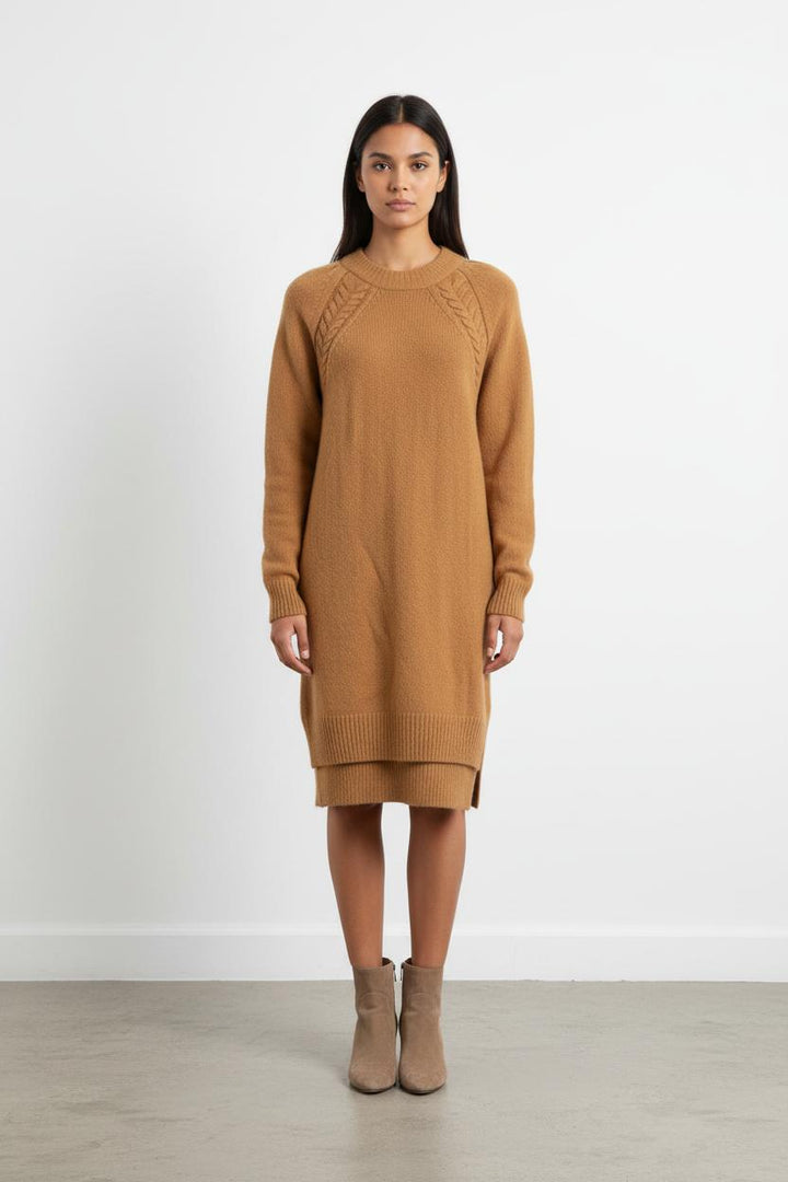 Robe en laine beige - Taille XS/34