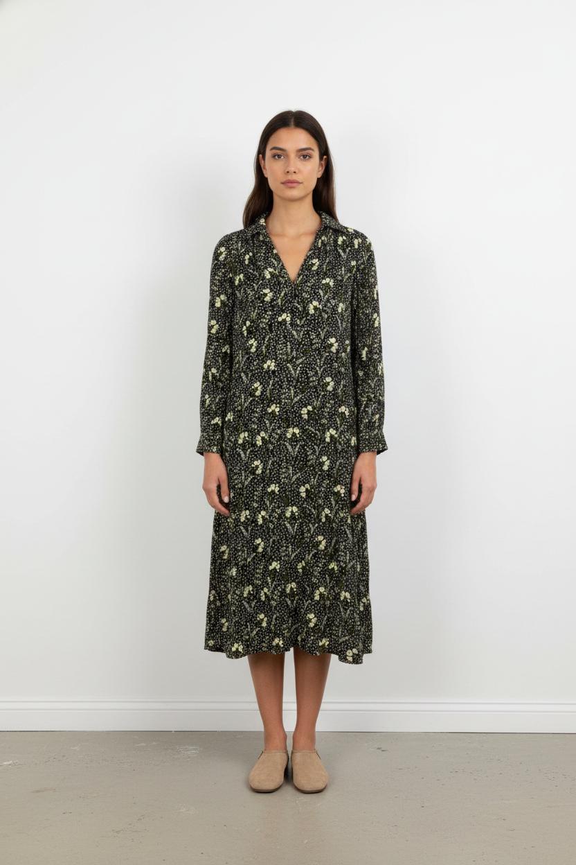 Robe noire à motif - Taille S/36