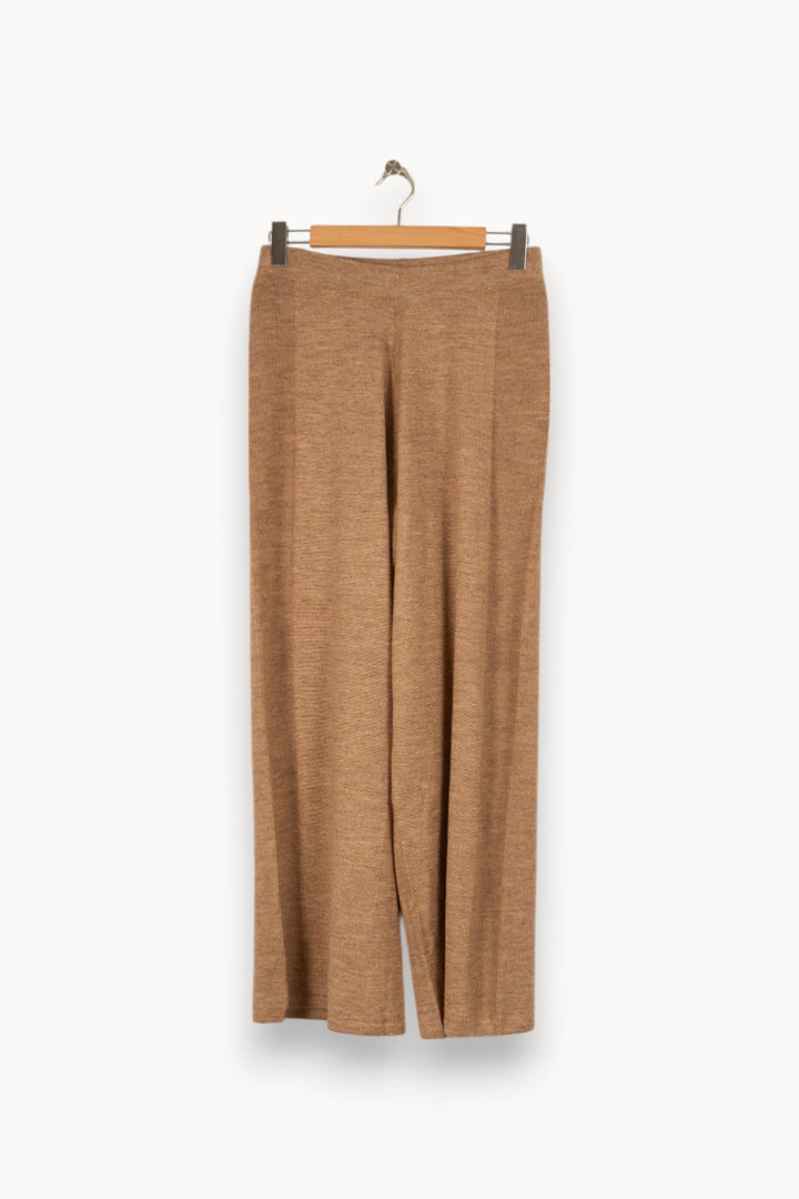 Pantalon marron/beige - Taille L/40 de la marque La Fée Maraboutée | PARAD46934 - Vendu par Paradigme - Image 1