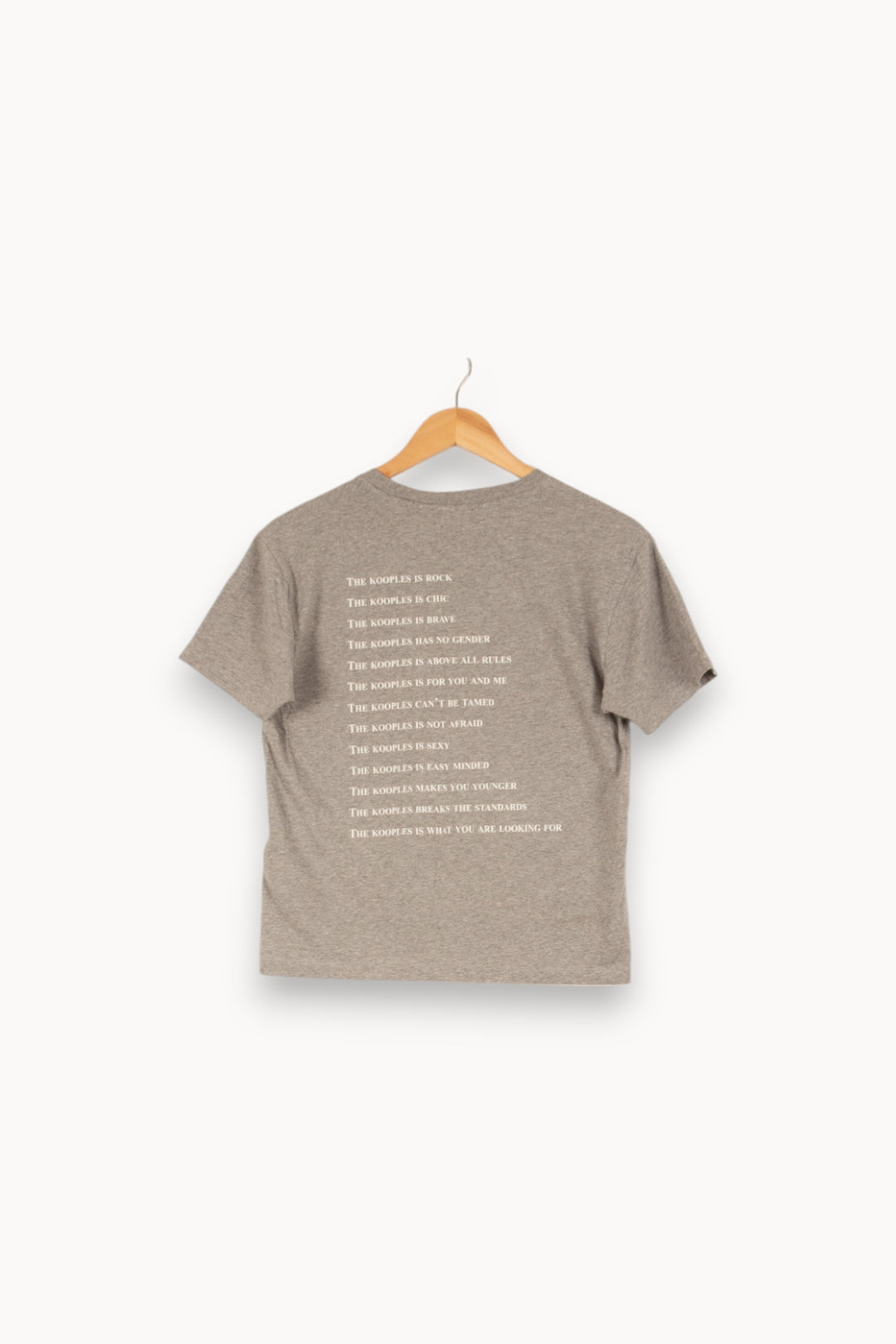 T-shirt gris - Taille S/36 de la marque The Kooples | PARAD46962 - Vendu par Paradigme - Image 3