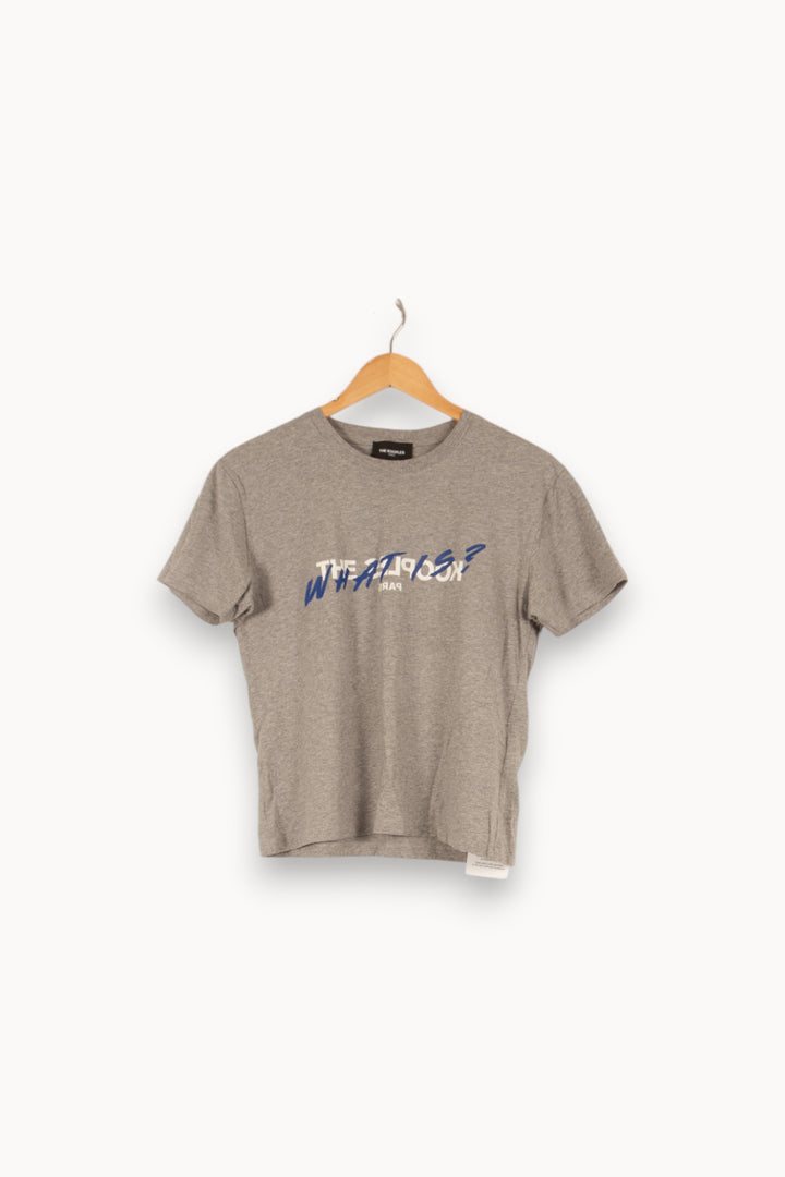 T-shirt gris - Taille S/36 de la marque The Kooples | PARAD46962 - Vendu par Paradigme - Image 1