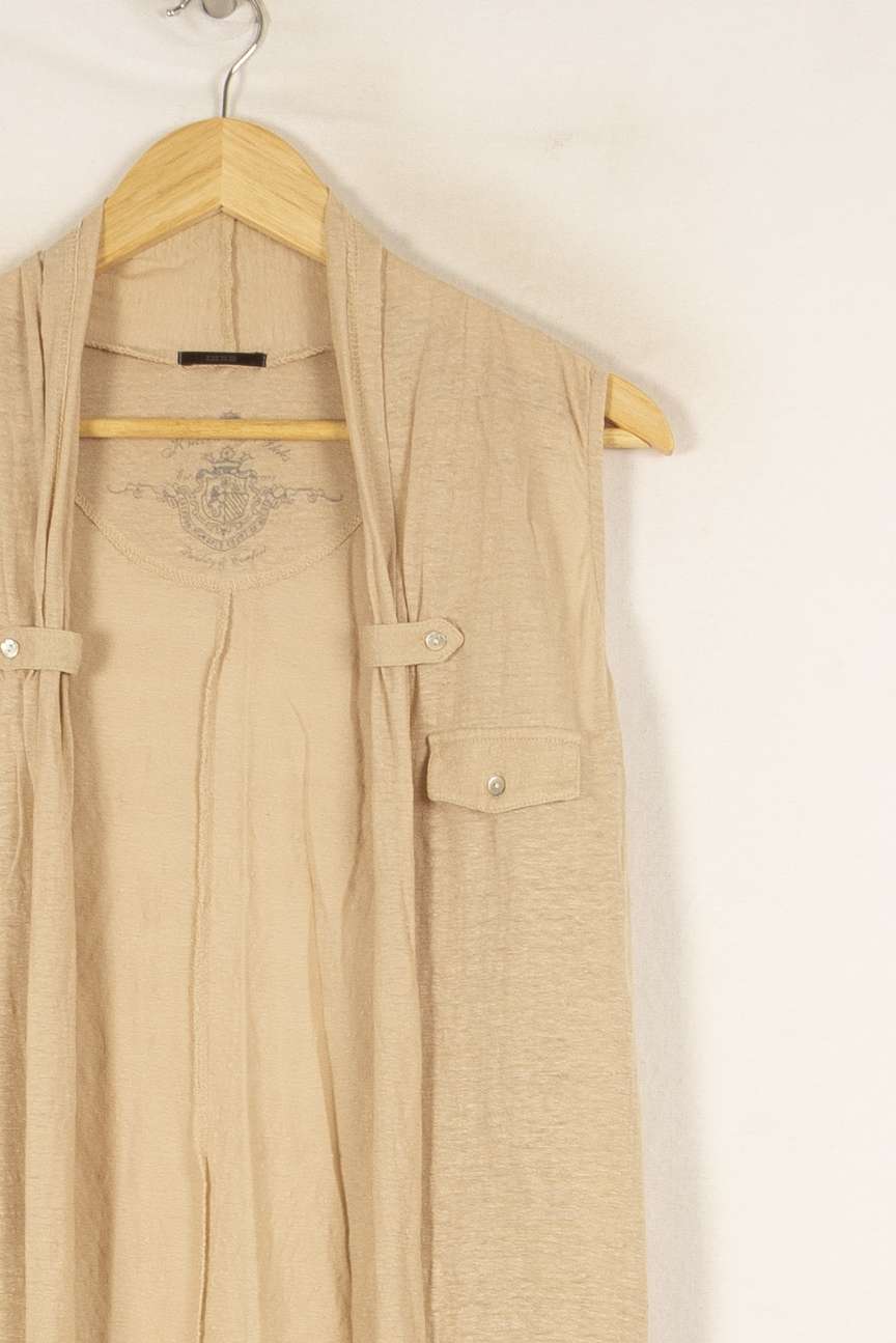 Gilet beige - Taille M/38 de la marque IKKS | PARAD46966 - Vendu par Paradigme - Image 2