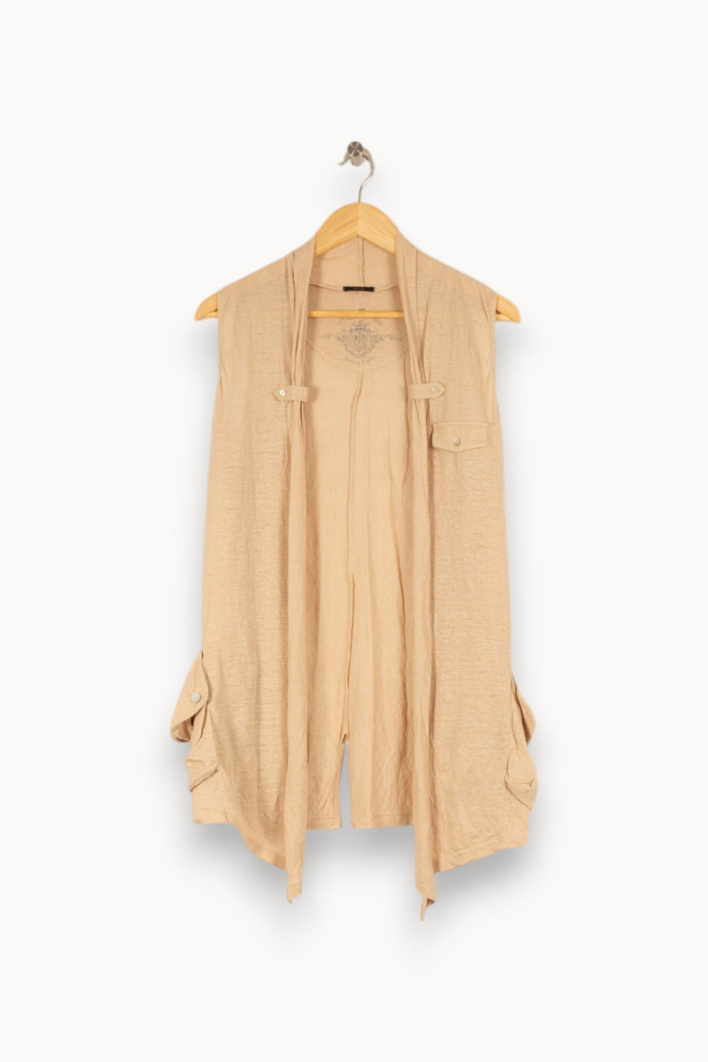 Gilet beige - Taille M/38 de la marque IKKS | PARAD46966 - Vendu par Paradigme - Image 1