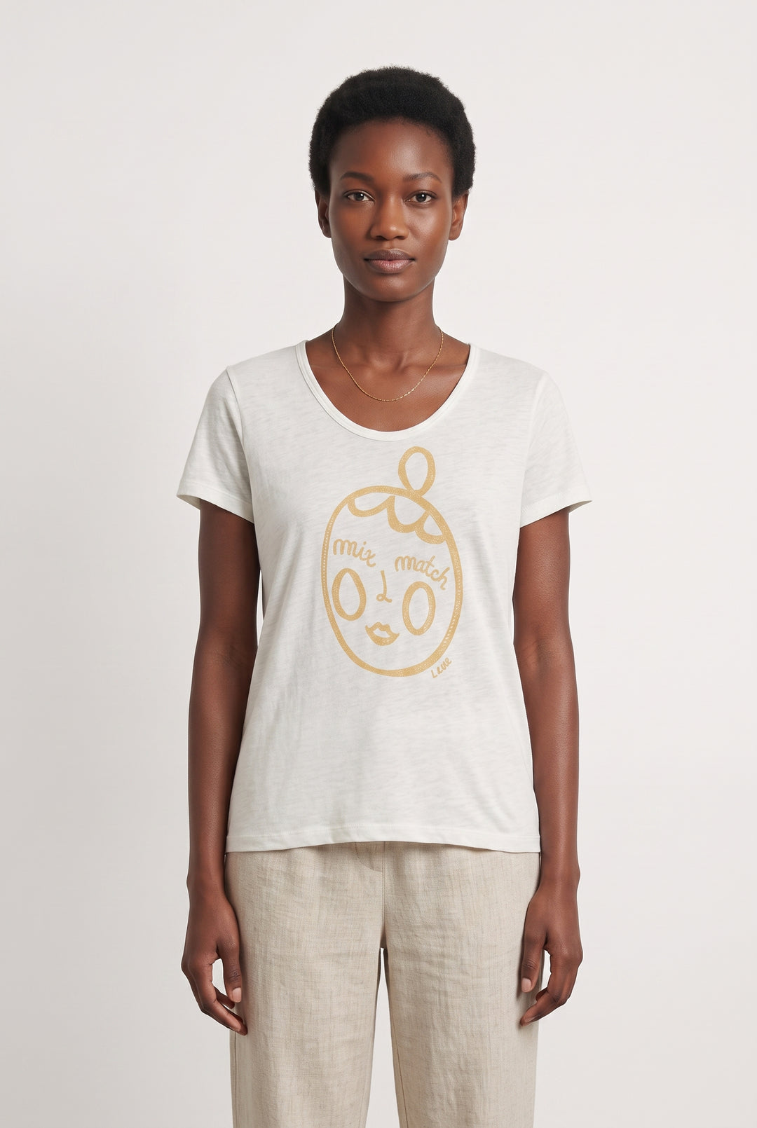 T-shirt blanc - Taille M/38 de la marque I.Code | PARAD46969 - Vendu par Paradigme - Image 1