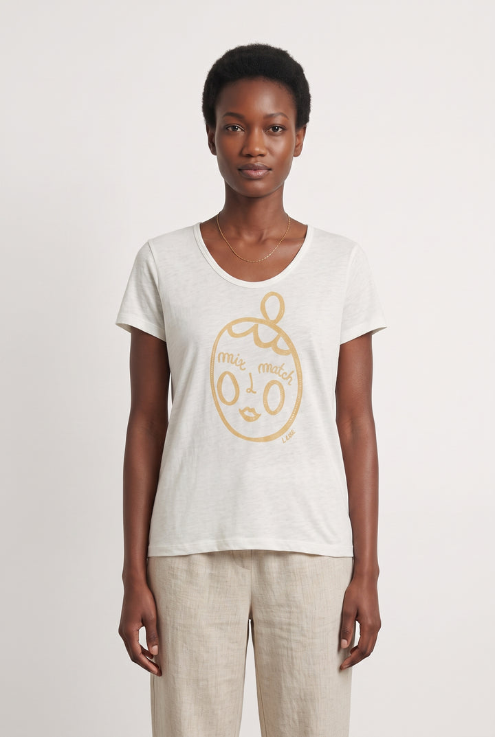 T-shirt blanc - Taille M/38 de la marque I.Code | PARAD46969 - Vendu par Paradigme - Image 1