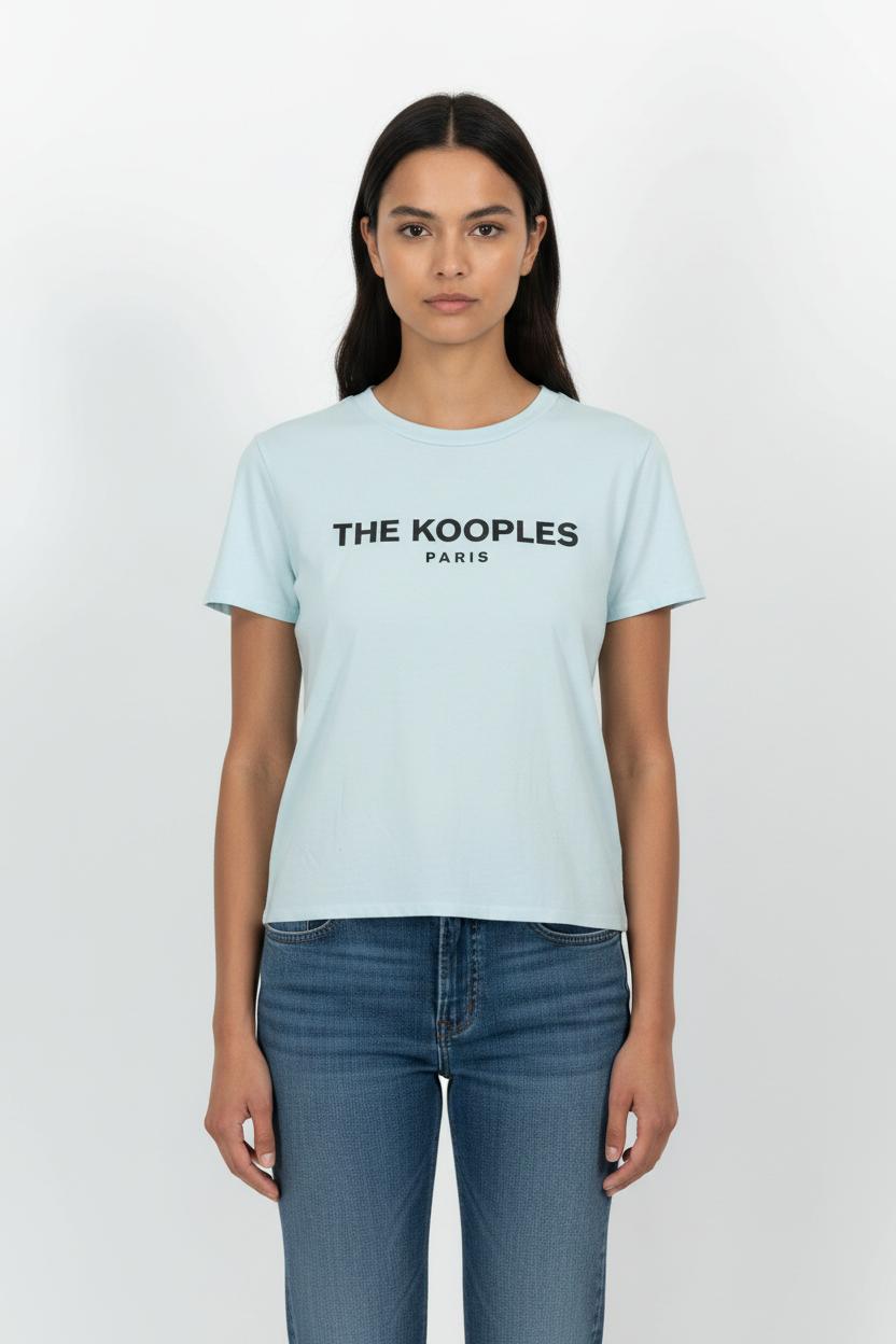 T-shirt bleu - Taille XS/34 de la marque The Kooples | PARAD46974 - Vendu par Paradigme - Image 1