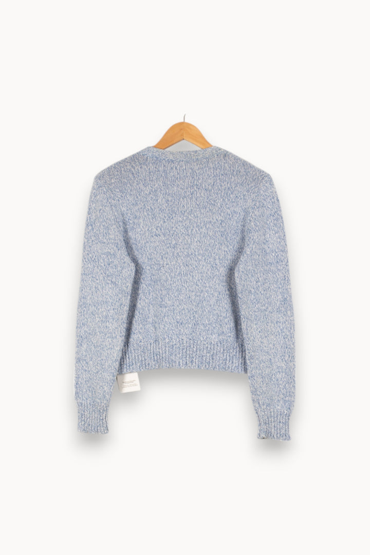Cardigan en maille bleu - Taille L/40 de la marque Agnès b. | PARAD46993 - Vendu par Paradigme - Image 3