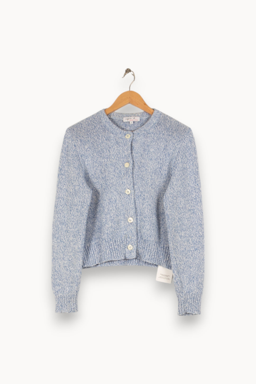 Cardigan en maille bleu - Taille L/40 de la marque Agnès b. | PARAD46993 - Vendu par Paradigme - Image 1
