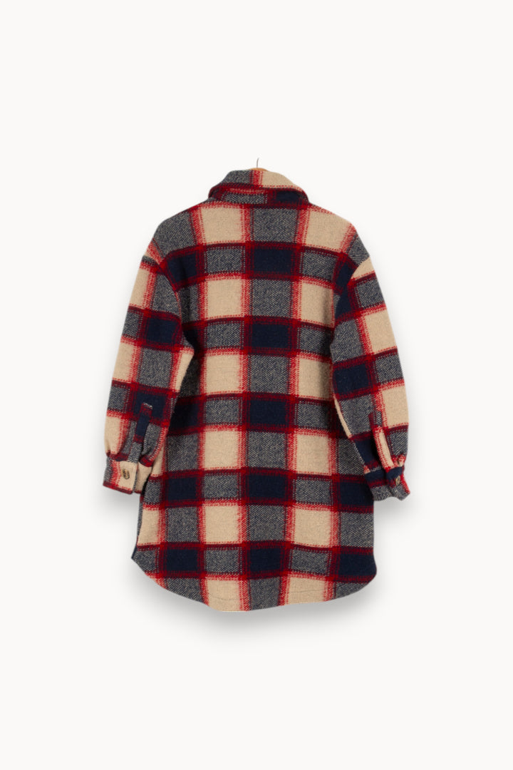 Manteau multicolore à carreaux - Taille S/36 de la marque La Fée Maraboutée | PARAD46996 - Vendu par Paradigme - Image 3