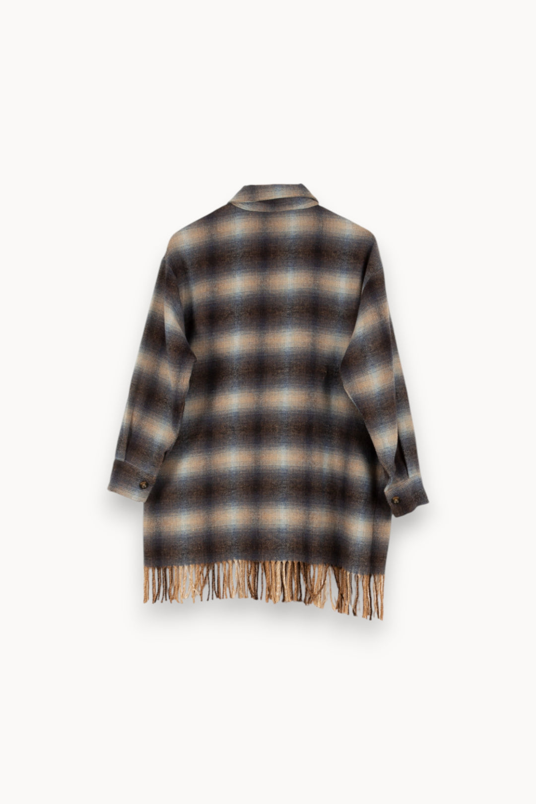 Veste bleue à carreaux - Taille M/38 de la marque La Fée Maraboutée | PARAD46997 - Vendu par Paradigme - Image 3