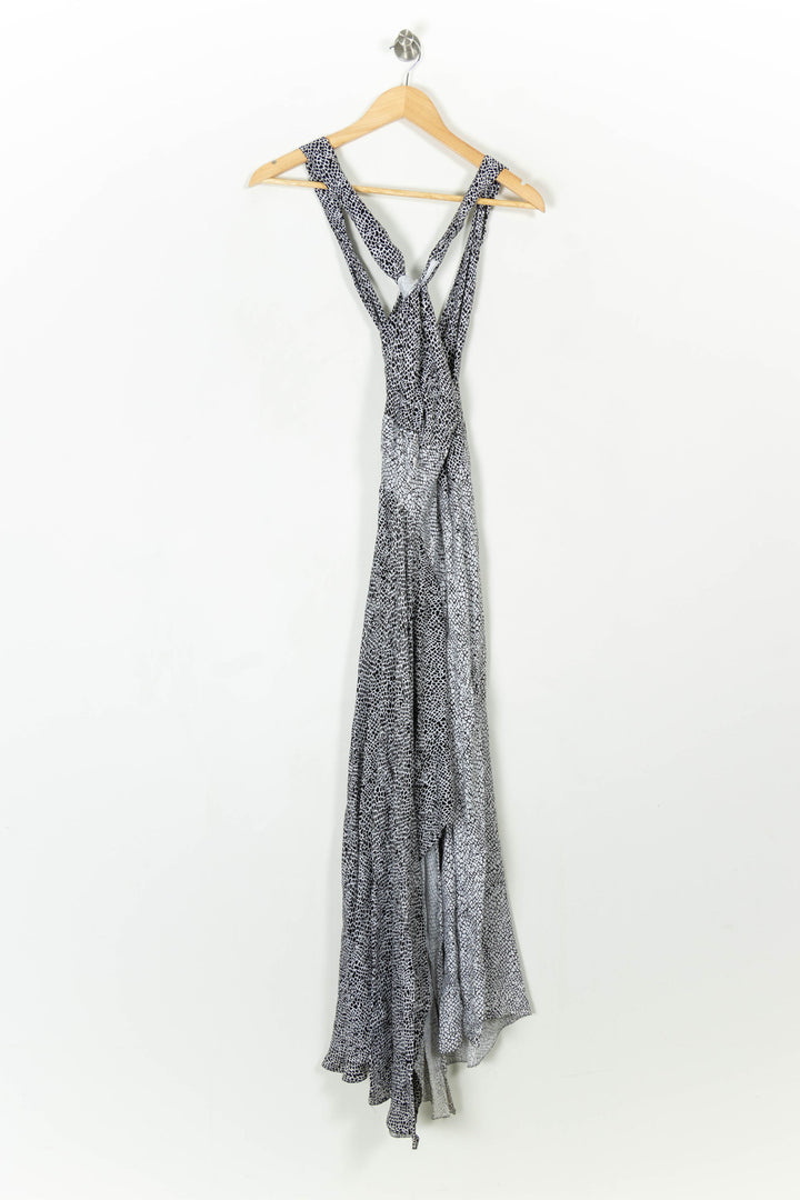 Robe longue noire et blanche - Taille S/36 de la marque Maje | PARAD47010 - Vendu par Paradigme - Image 2