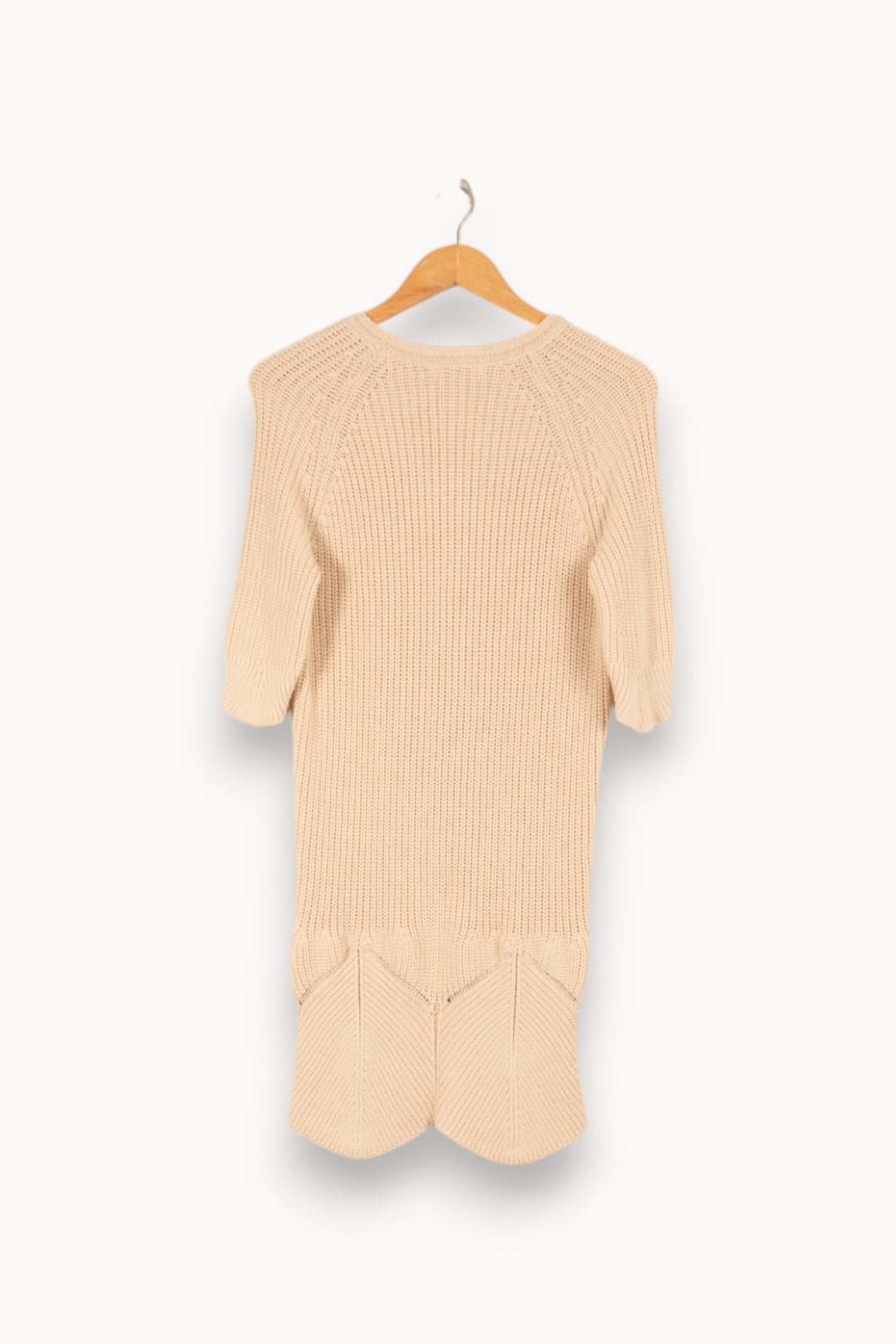 Robe en maille beige - Taille XS/34 de la marque Sessùn | PARAD47016 - Vendu par Paradigme - Image 3