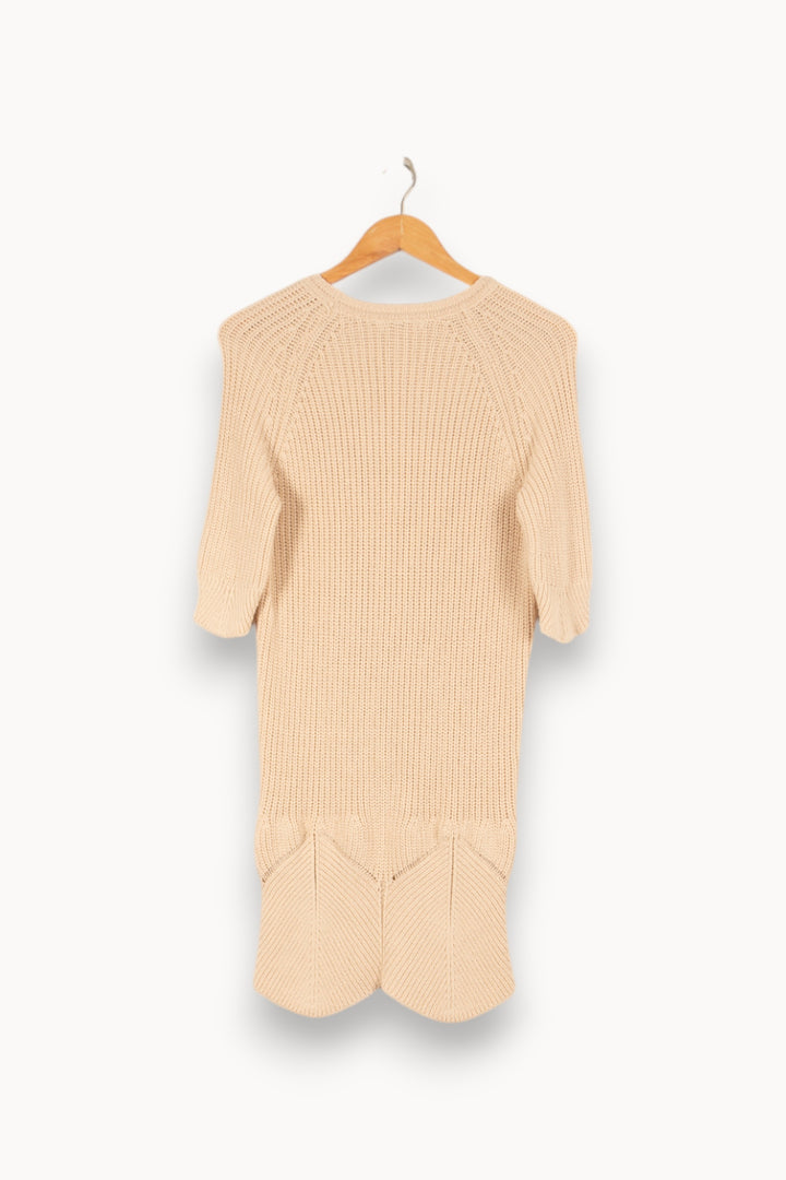 Robe en maille beige - Taille XS/34 de la marque Sessùn | PARAD47016 - Vendu par Paradigme - Image 3