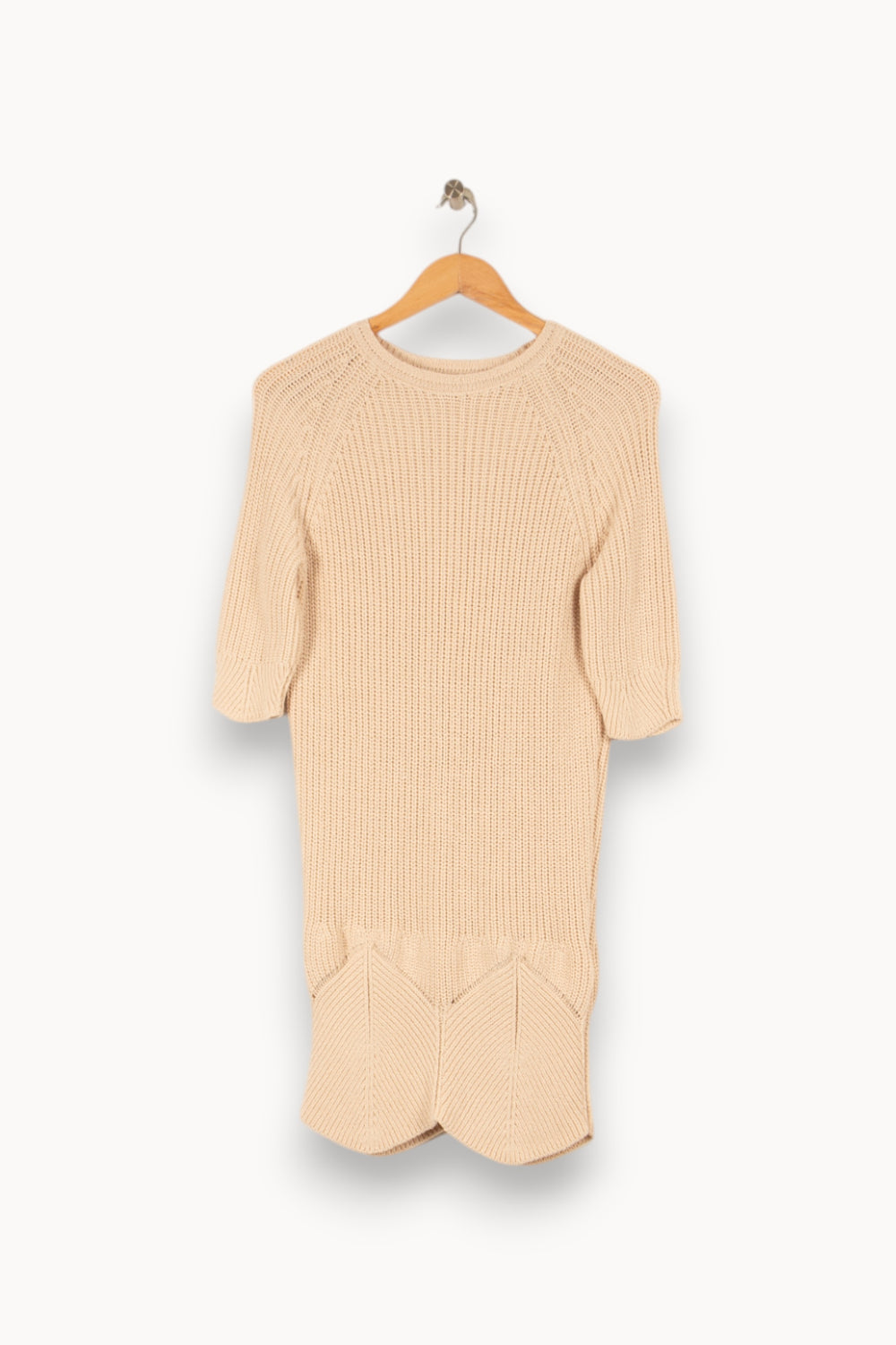 Robe en maille beige - Taille XS/34 de la marque Sessùn | PARAD47016 - Vendu par Paradigme - Image 1