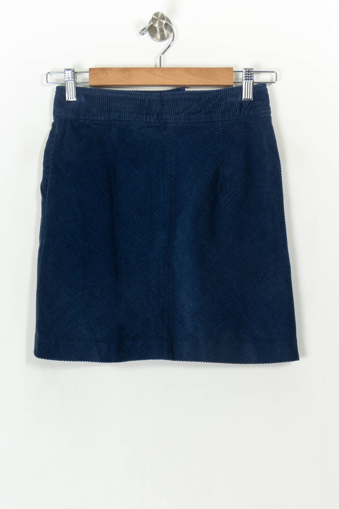 Jupe bleue côtelée - Taille XS/34 de la marque Galeries Lafayette | PARAD47017 - Vendu par Paradigme - Image 4