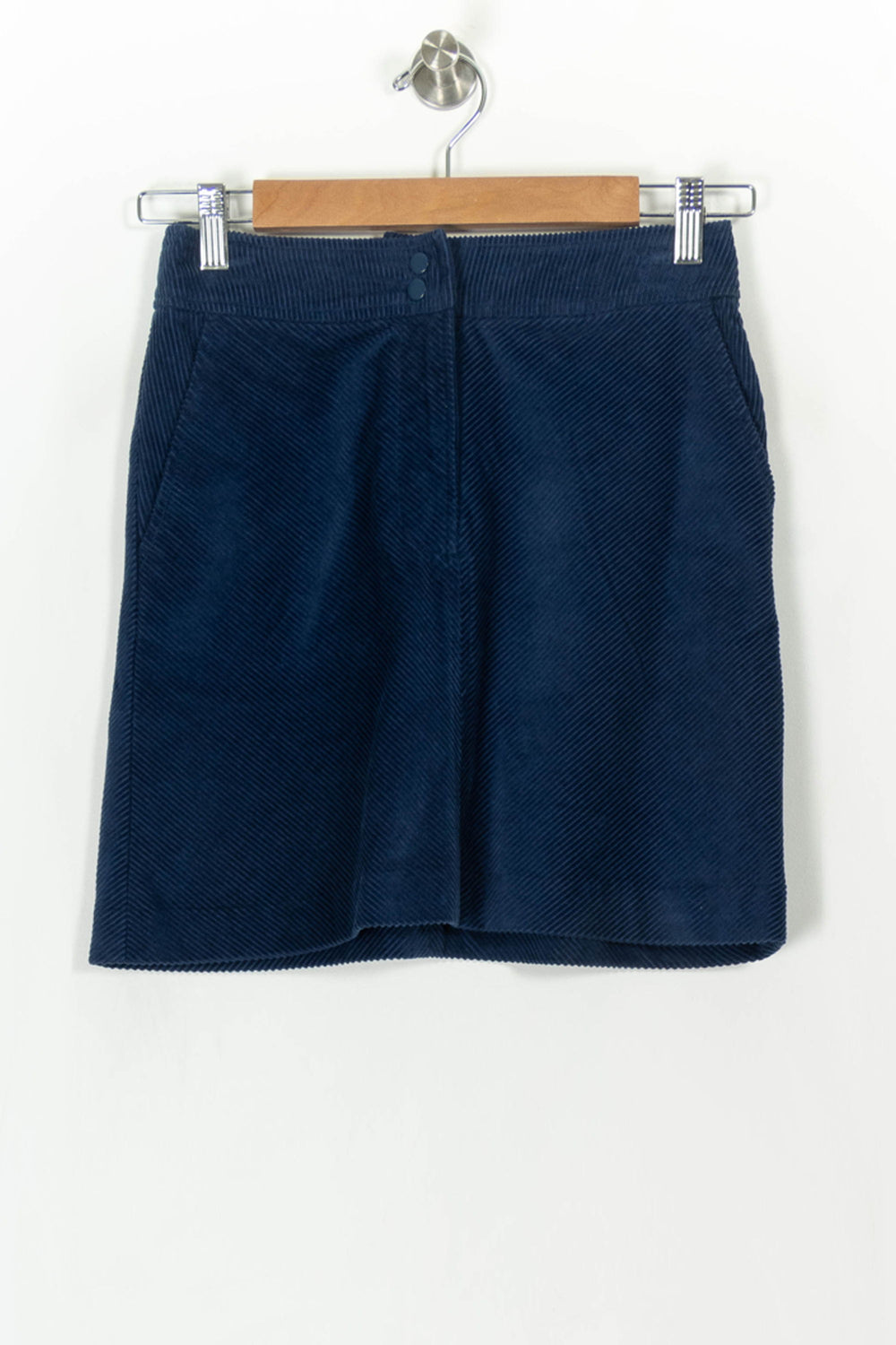 Jupe bleue côtelée - Taille XS/34 de la marque Galeries Lafayette | PARAD47017 - Vendu par Paradigme - Image 2
