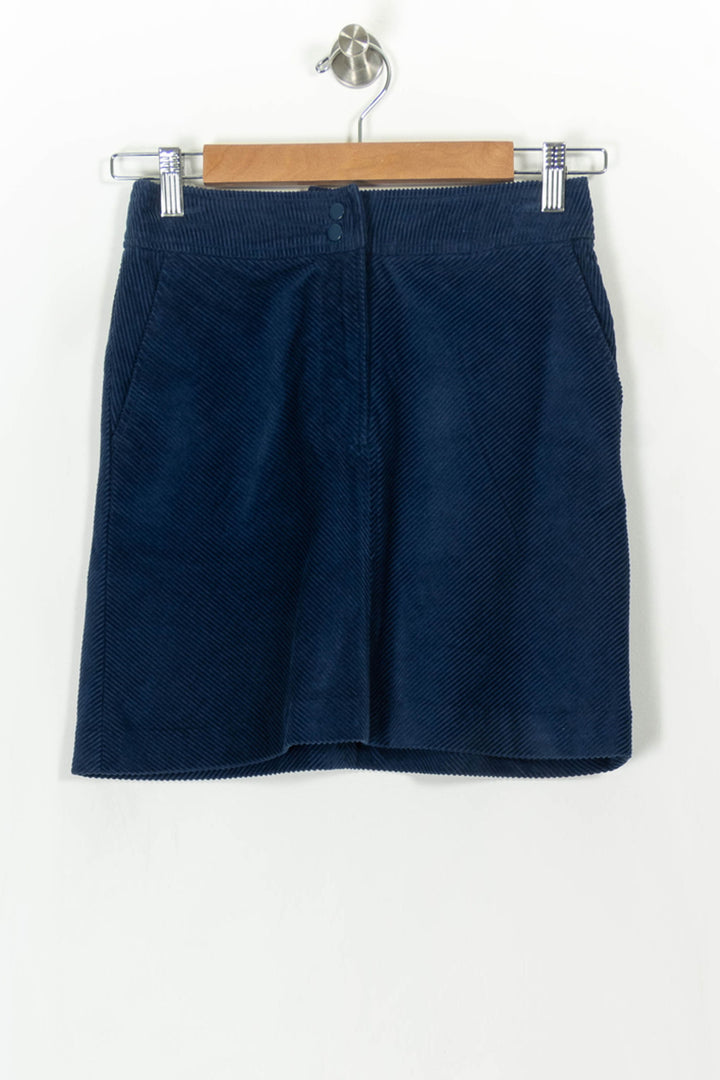 Jupe bleue côtelée - Taille XS/34 de la marque Galeries Lafayette | PARAD47017 - Vendu par Paradigme - Image 2