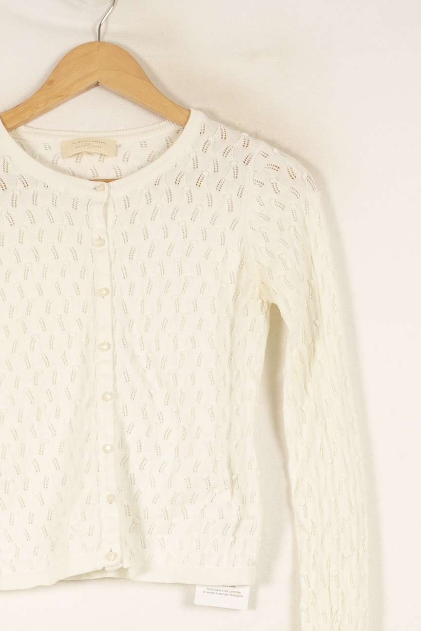 Cardigan blanc - Taille XS/34 de la marque Sézane | PARAD47026 - Vendu par Paradigme - Image 2