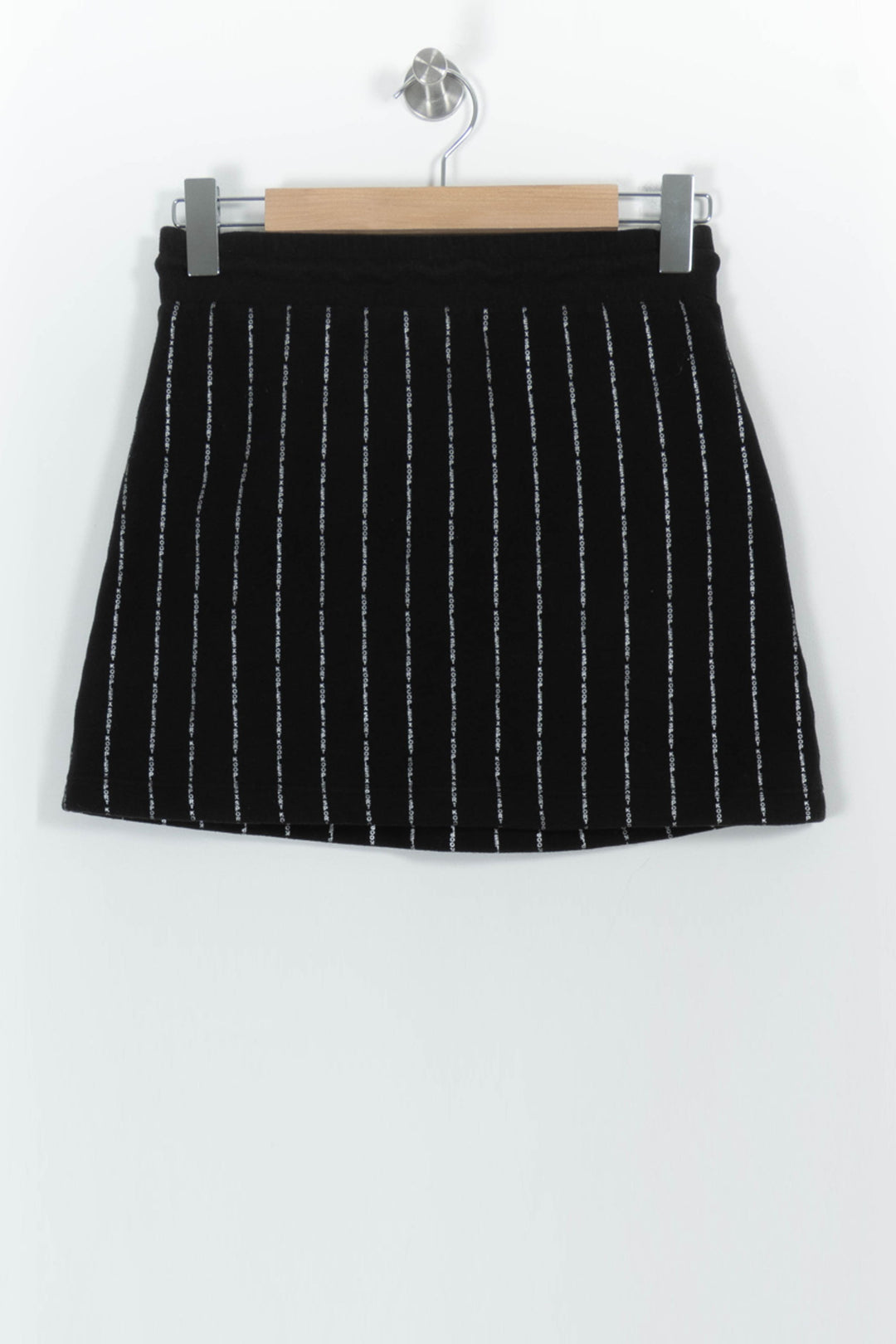 Jupe noire rayée - Taille S/36 de la marque The Kooples | PARAD47030 - Vendu par Paradigme - Image 4