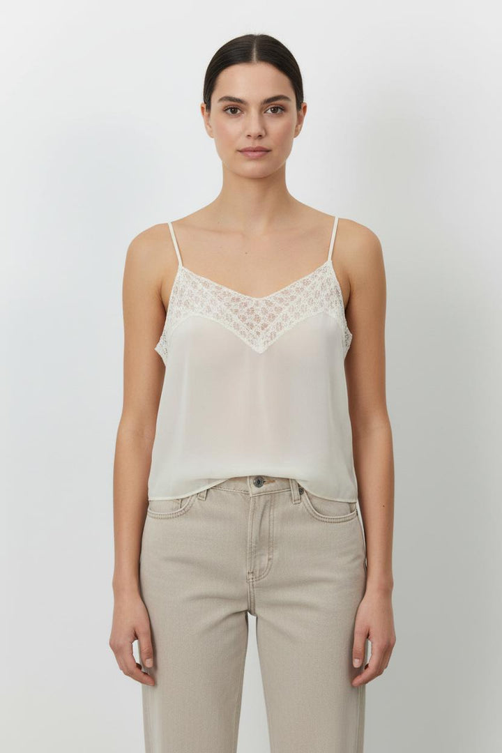 Top blanc - Taille S/36 de la marque ba&sh | PARAD47051 - Vendu par Paradigme - Image 1