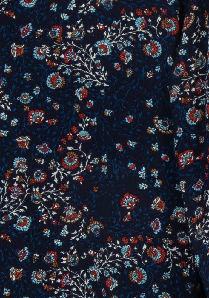 Blouse bleue foncée à motifs - Taille M/38 de la marque IKKS | PARAD47057 - Vendu par Paradigme - Image 3