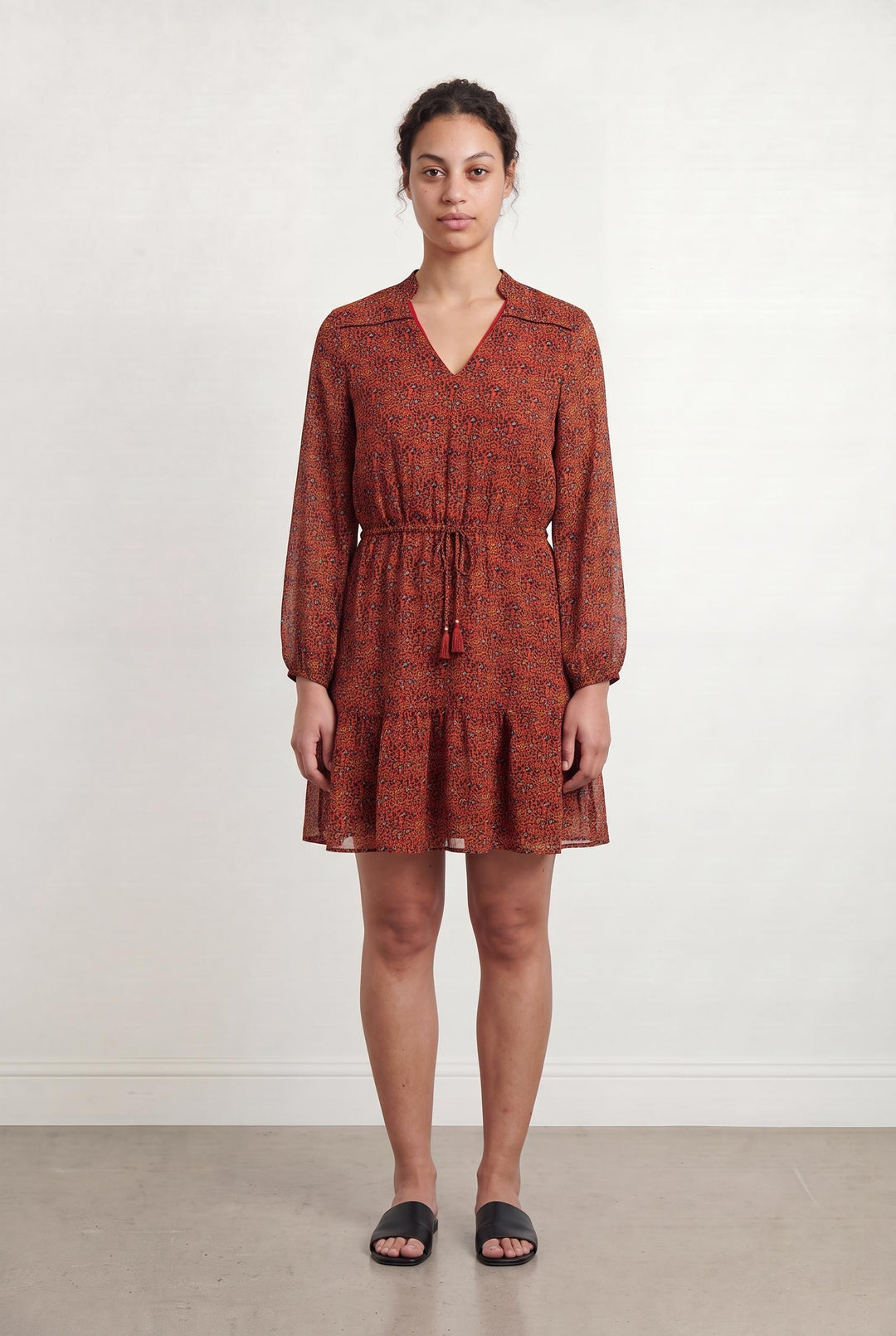 Robe rouge à motifs - Taille L/40 de la marque One Step | PARAD47085 - Vendu par Paradigme - Image 1