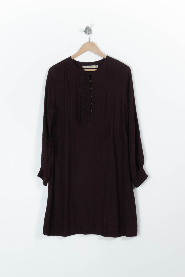 Robe violette à pois - Taille M/38 de la marque La Fée Maraboutée | PARAD47128 - Vendu par Paradigme - Image 2