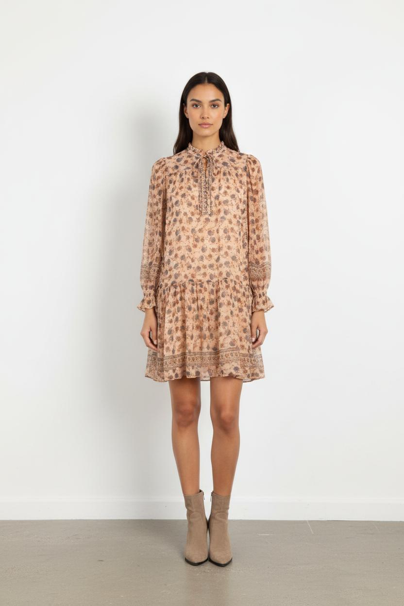 Robe rose à motifs - Taille S/36