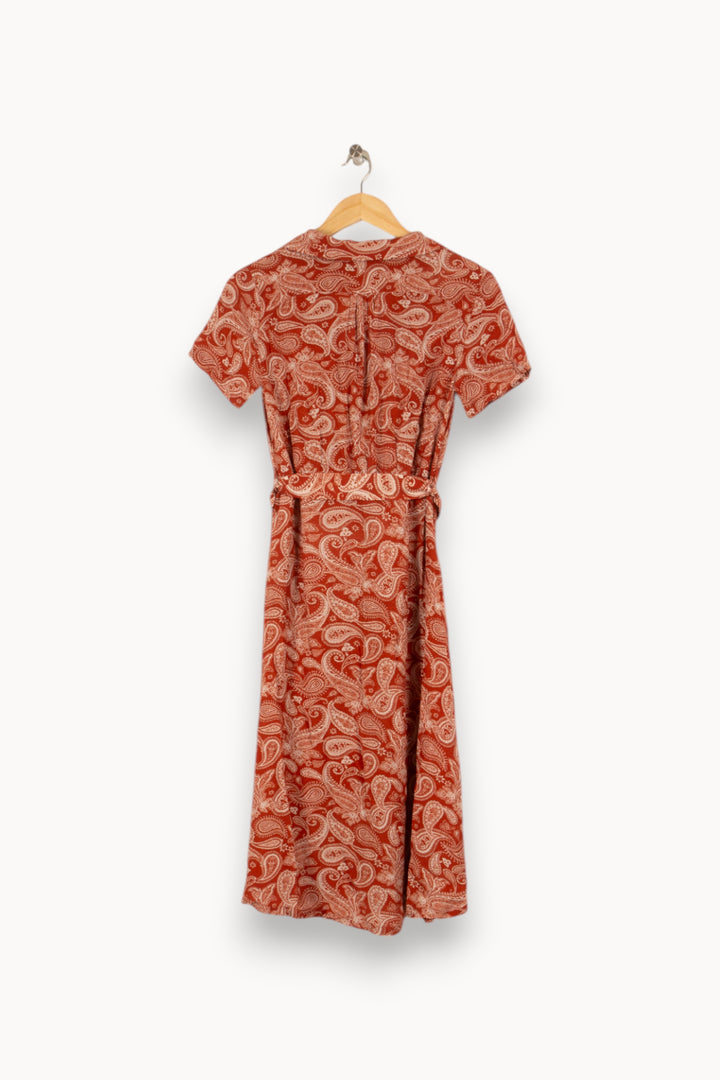 Robe rouge/marron à motifs - Taille S/36 de la marque Marie Sixtine | PARAD47144 - Vendu par Paradigme - Image 3