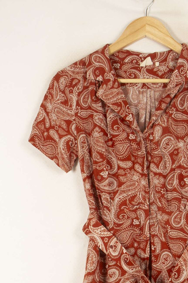 Robe rouge/marron à motifs - Taille S/36 de la marque Marie Sixtine | PARAD47144 - Vendu par Paradigme - Image 2