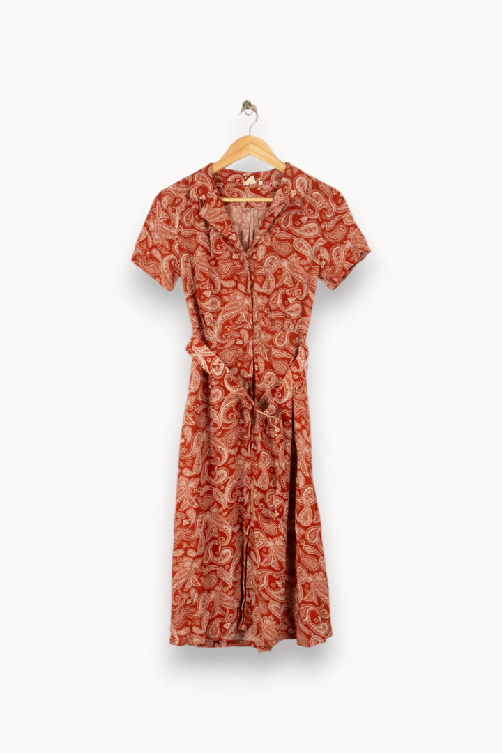 Robe rouge/marron à motifs - Taille S/36 de la marque Marie Sixtine | PARAD47144 - Vendu par Paradigme - Image 1
