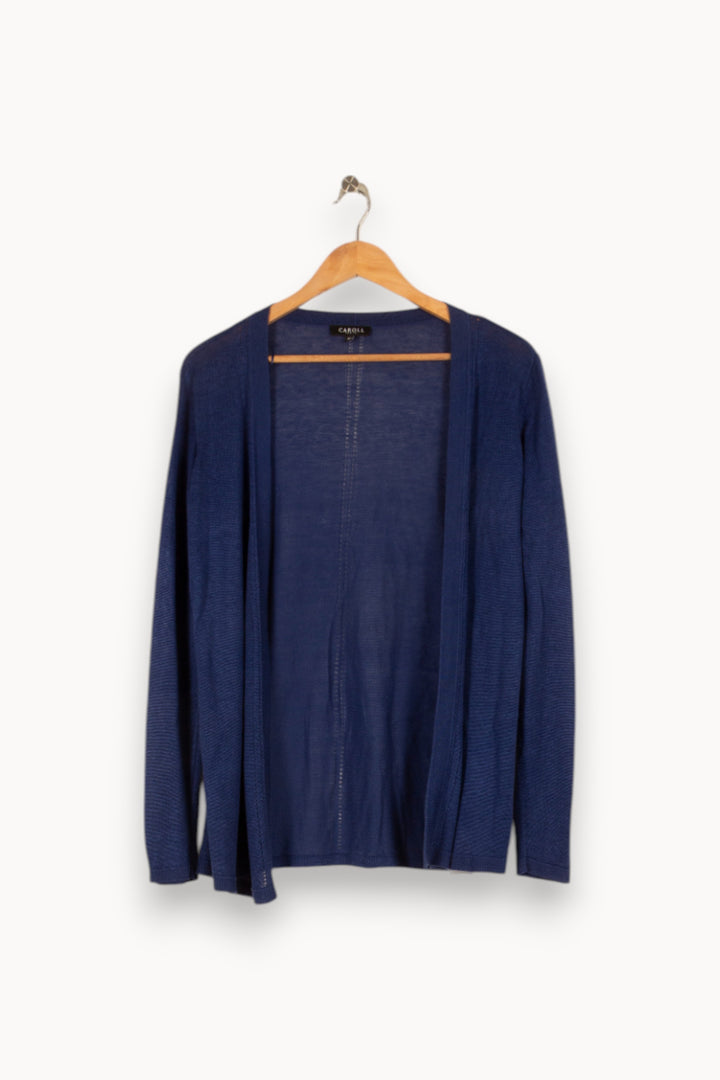 Gilet bleu foncé - Taille S/36 de la marque Caroll | PARAD47161 - Vendu par Paradigme - Image 1