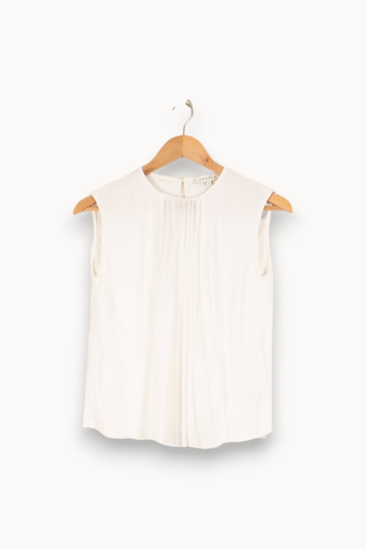Top blanc - Taille S/36 de la marque Sandro | PARAD47162 - Vendu par Paradigme - Image 1