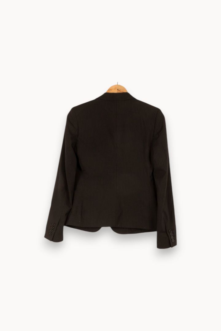 Veste noire rayée - Taille S/36 de la marque Filippa K | PARAD47179 - Vendu par Paradigme - Image 3
