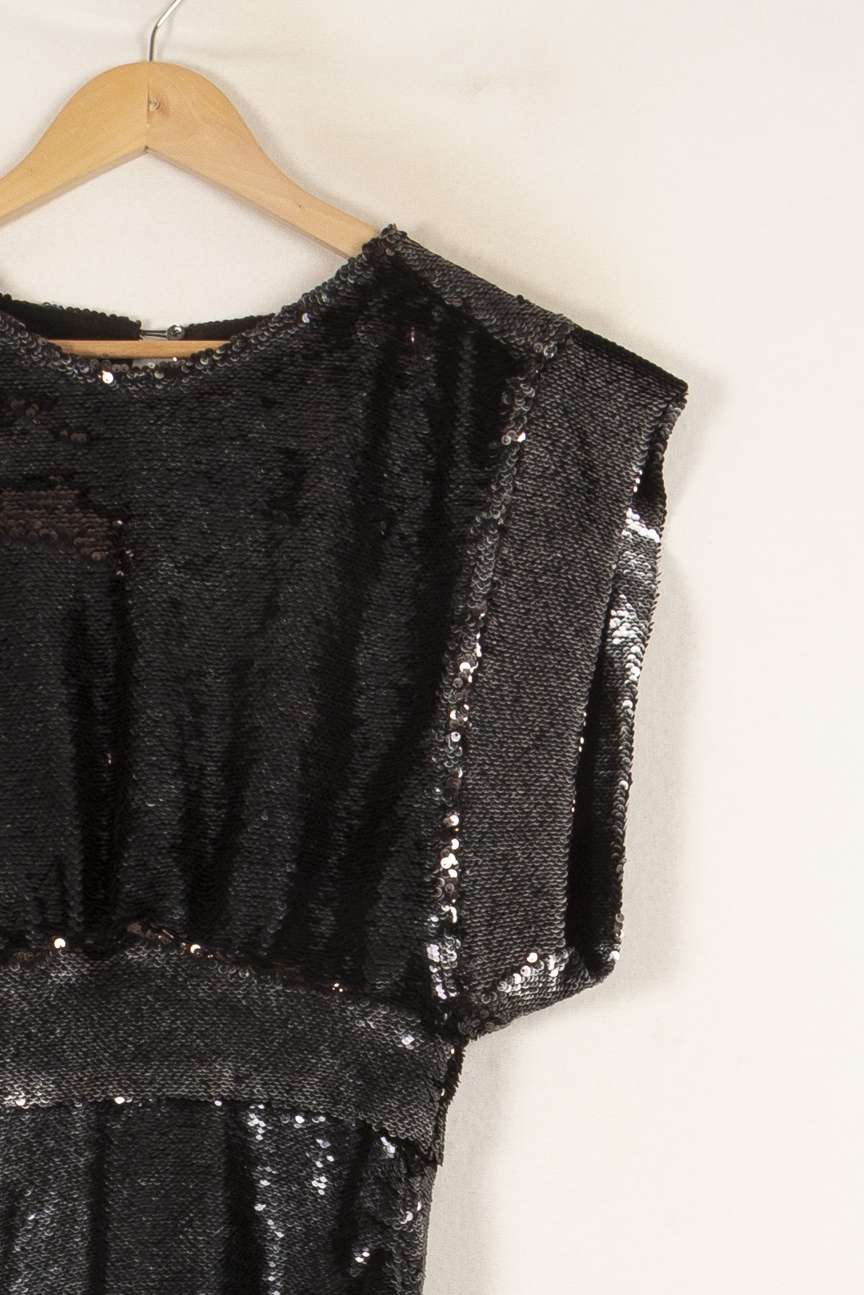 Robe à sequins noire - Taille S/36 de la marque IRO | PARAD47191 - Vendu par Paradigme - Image 2