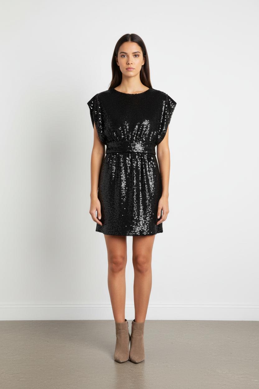 Robe à sequins noire - Taille S/36