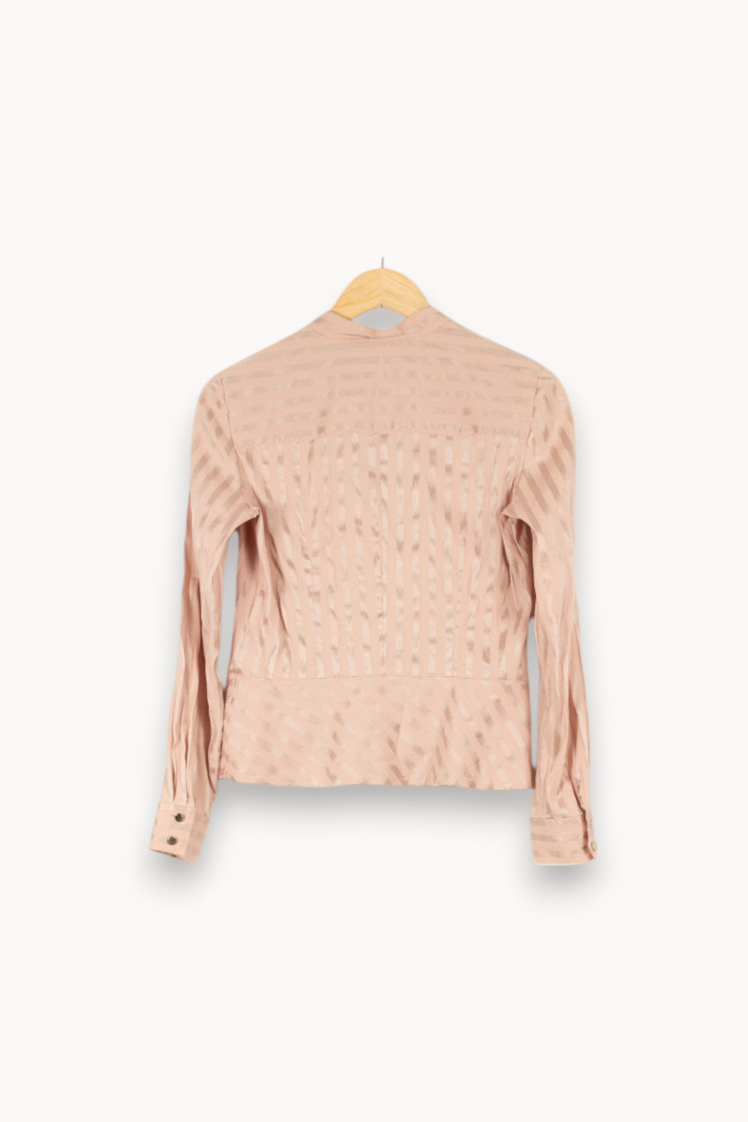 Blouse rose rayée - Taille M/38 de la marque Caroll | PARAD47205 - Vendu par Paradigme - Image 3