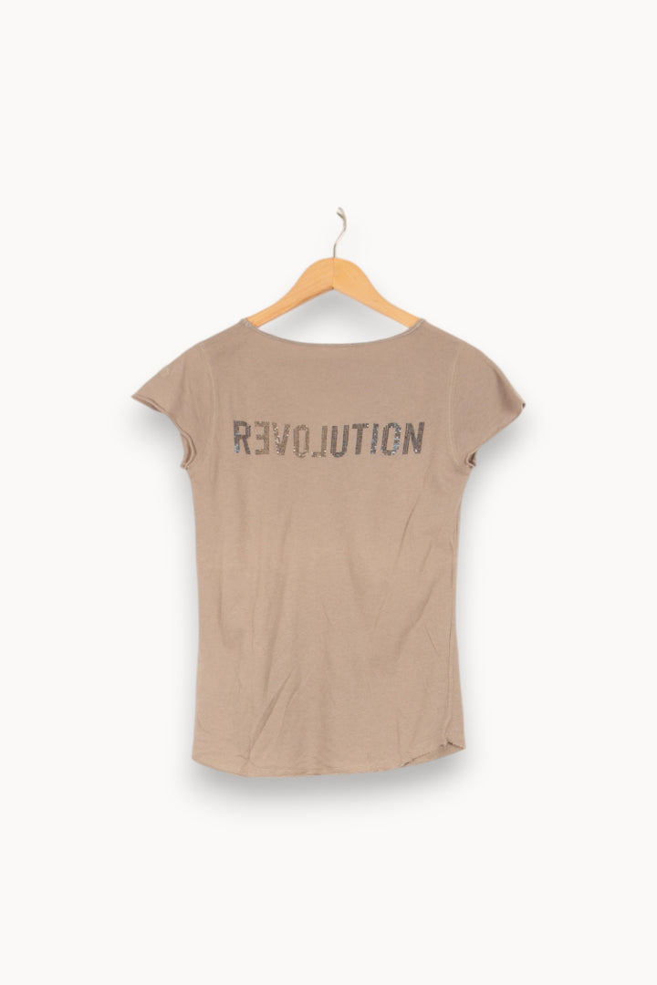 T-shirt gris - Taille S/36 de la marque Zadig&Voltaire | PARAD47217 - Vendu par Paradigme - Image 3