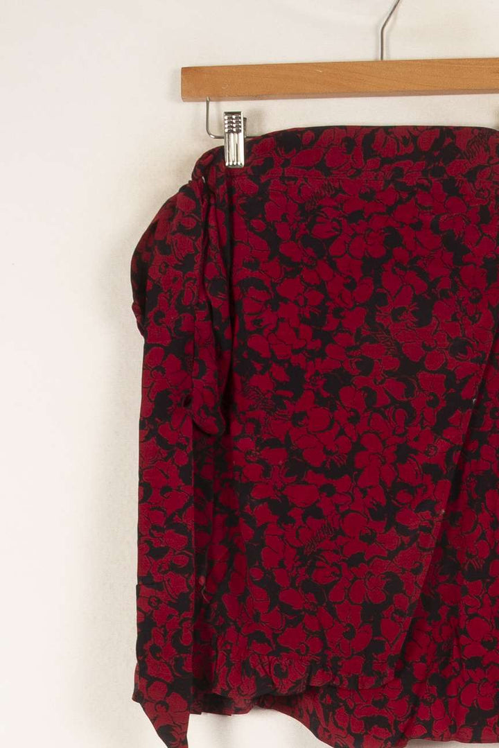 Jupe bordeaux à motifs - Taille S/36 de la marque Zadig&Voltaire | PARAD47224 - Vendu par Paradigme - Image 2