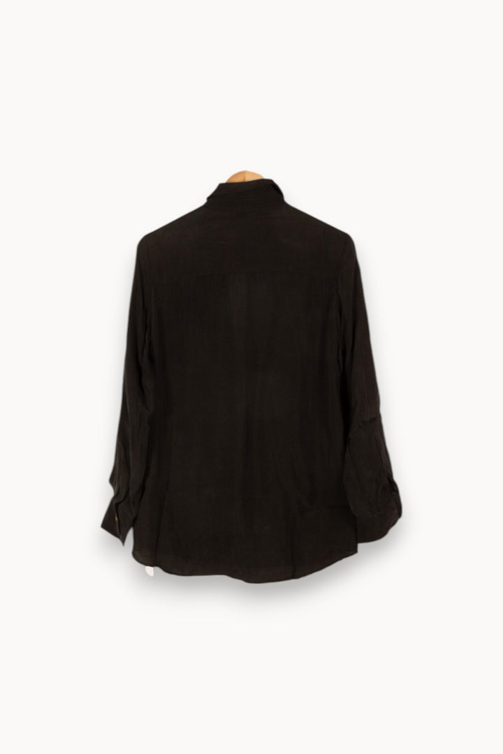 Chemise noire - Taille S/36 de la marque American Vintage | PARAD47226 - Vendu par Paradigme - Image 3