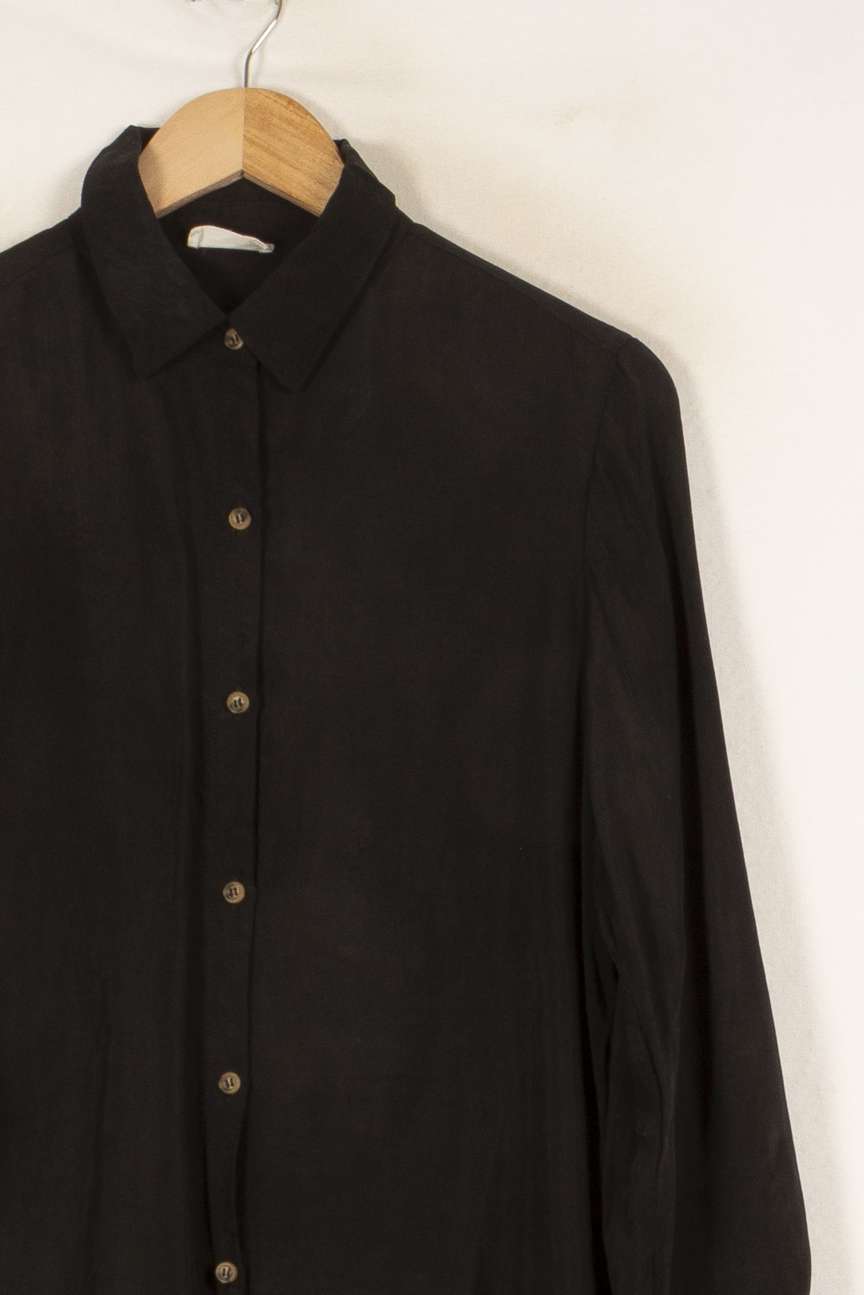 Chemise noire - Taille S/36 de la marque American Vintage | PARAD47226 - Vendu par Paradigme - Image 2