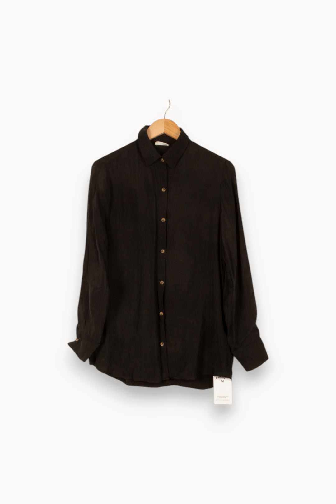 Chemise noire - Taille S/36 de la marque American Vintage | PARAD47226 - Vendu par Paradigme - Image 1