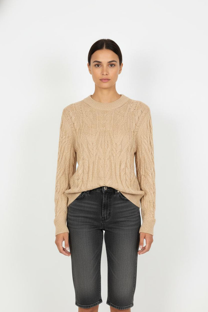 Pull en maille beige - Taille M/38