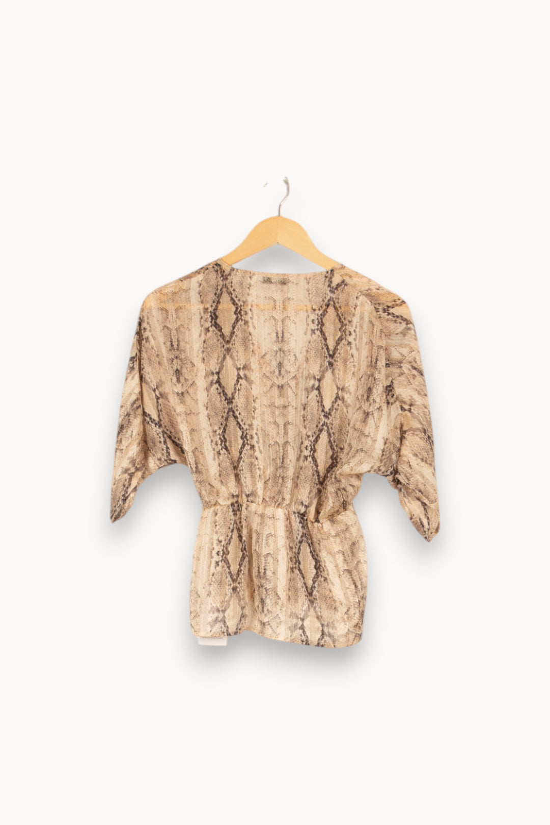 Blouse beige à motif crocodile - Taille S/36 de la marque Suncoo | PARAD47272 - Vendu par Paradigme - Image 3