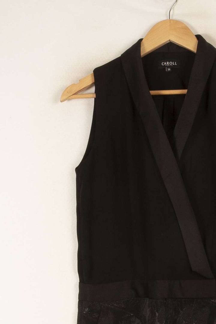Combinaison noire - Taille S/36 de la marque Caroll | PARAD47283 - Vendu par Paradigme - Image 2