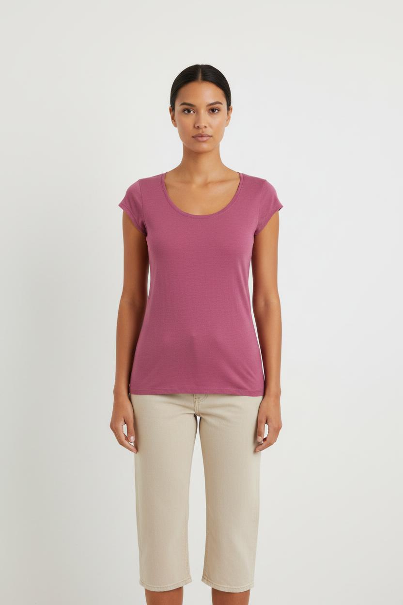 T-shirt violet - Taille S/36