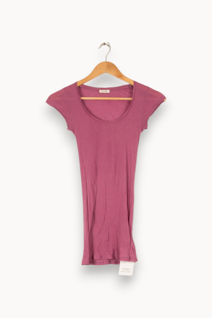 T-shirt violet - Taille S/36 de la marque American Vintage | PARAD47284 - Vendu par Paradigme - Image 1